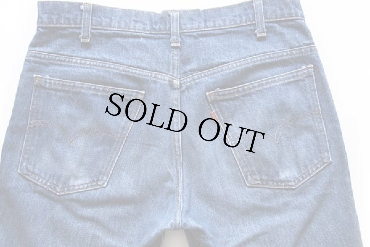 画像5: 80s USA製 Levi'sリーバイス 646 カットオフ デニムパンツ w34★ベルボトム (5)
