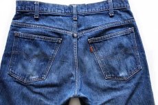 画像5: 80s USA製 Levi'sリーバイス 646 カットオフ デニムパンツ w34★ベルボトム (5)