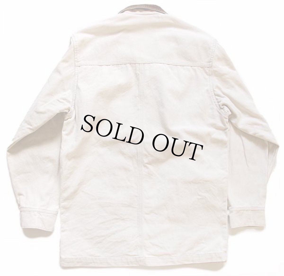 画像2: 00s Columbiaコロンビア コットン フィールドコート オフホワイト UNISEX★ジャケット (2)