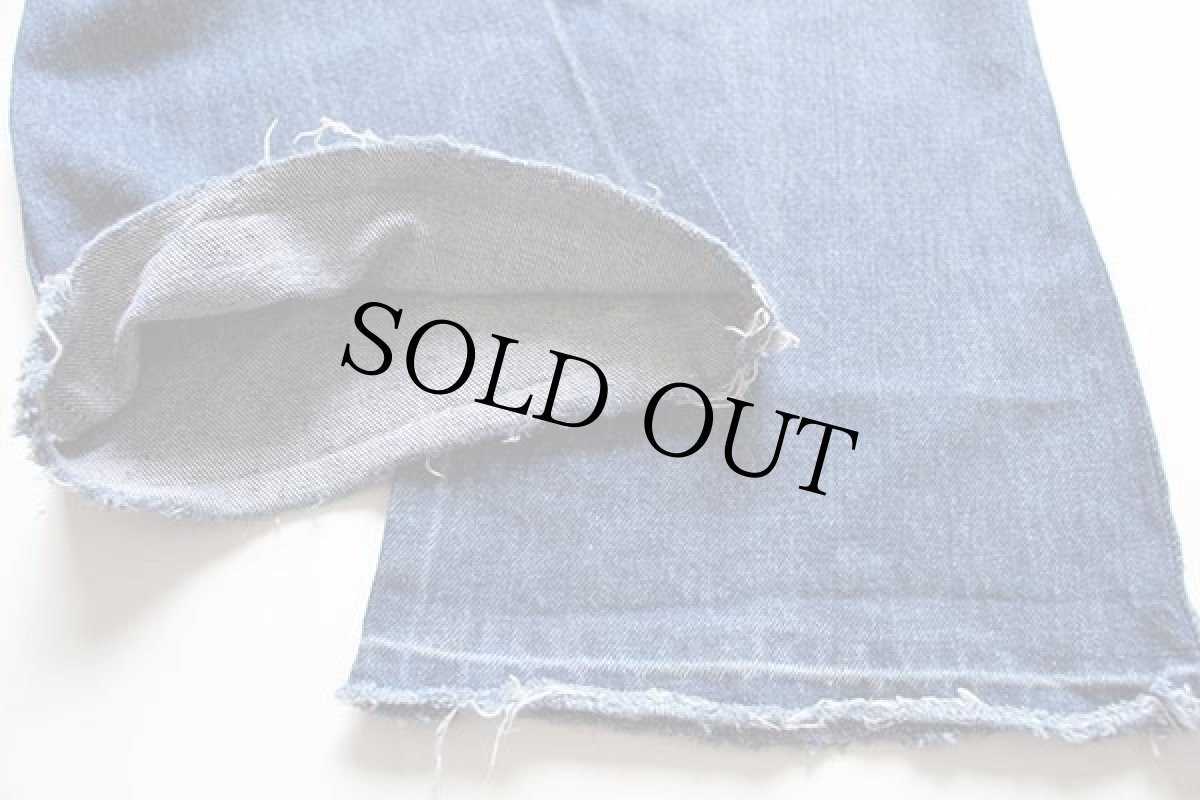 画像8: 80s USA製 Levi'sリーバイス 646 カットオフ デニムパンツ w34★ベルボトム (8)