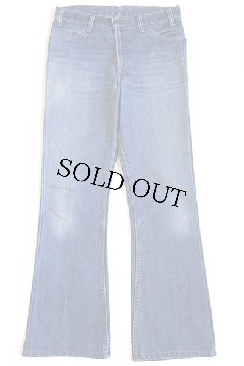 画像2: 70s USA製 Levi'sリーバイス 646 シングル 66前期 デニムパンツ w34★ベルボトム (2)
