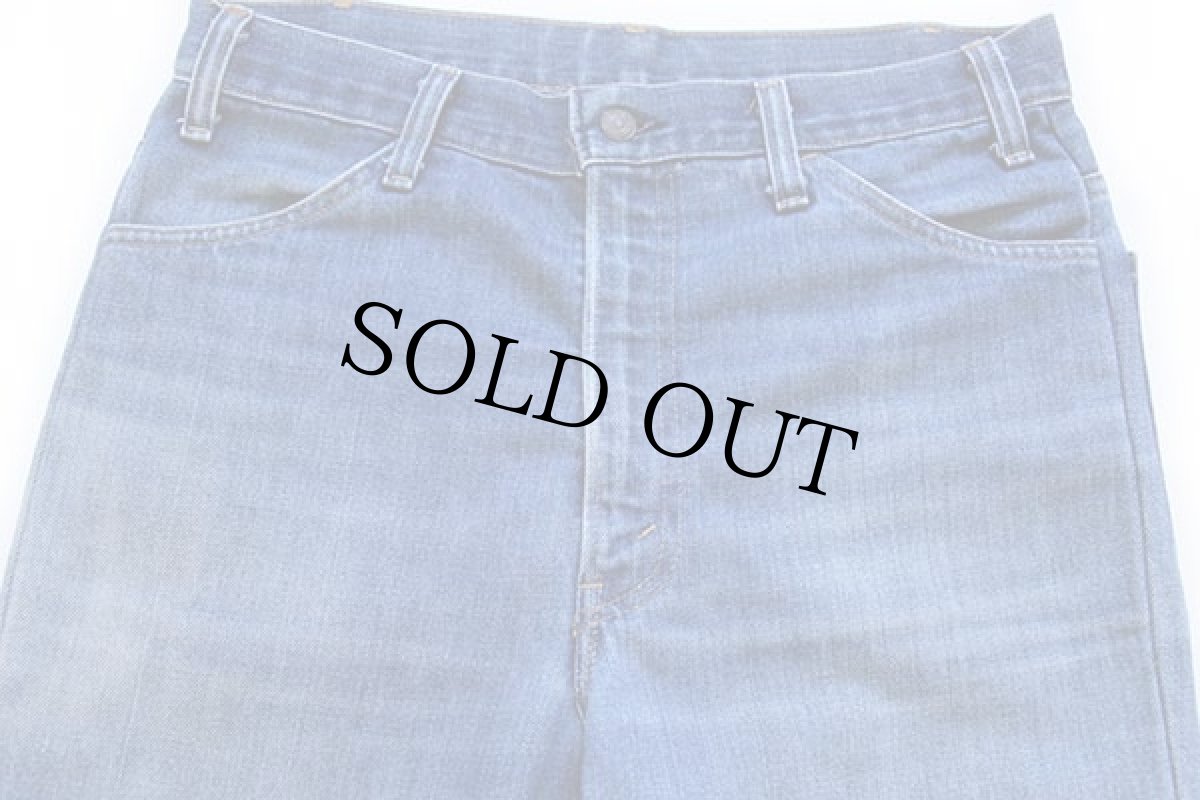 画像4: 70s USA製 Levi'sリーバイス 646 シングル 66前期 デニムパンツ w34★ベルボトム (4)