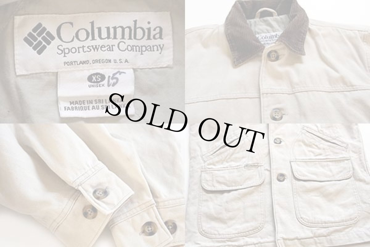 画像3: 00s Columbiaコロンビア コットン フィールドコート オフホワイト UNISEX★ジャケット (3)