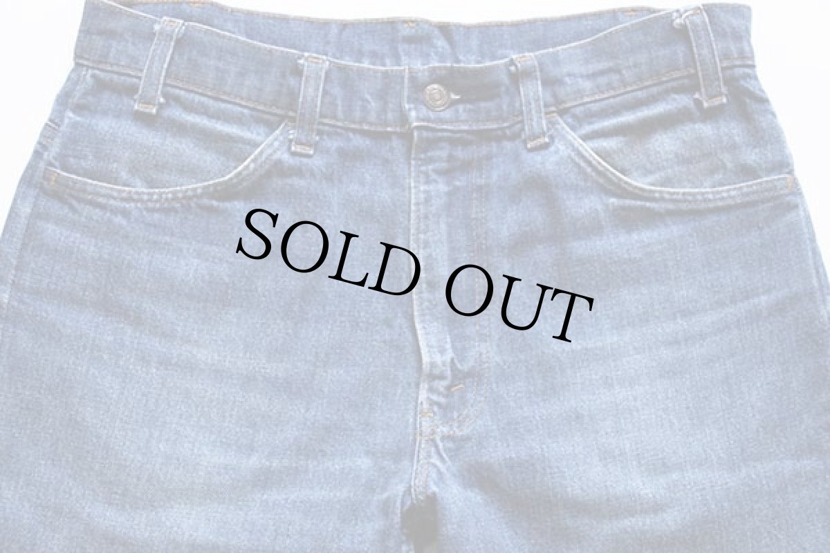 画像4: 80s USA製 Levi'sリーバイス 646 カットオフ デニムパンツ w34★ベルボトム (4)