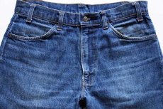 画像4: 80s USA製 Levi'sリーバイス 646 カットオフ デニムパンツ w34★ベルボトム (4)