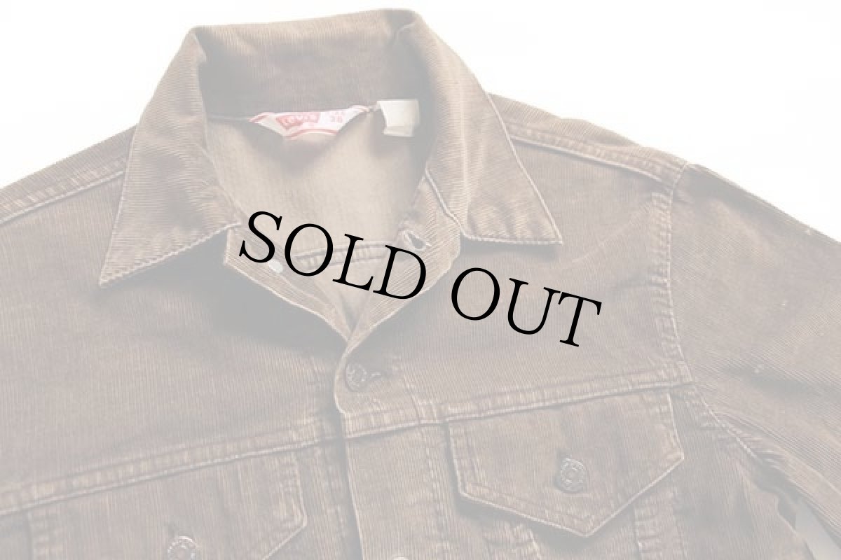 画像3: 70s USA製 Levi'sリーバイス コーデュロイジャケット 焦げ茶 38 (3)