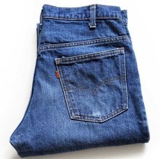 画像1: 80s USA製 Levi'sリーバイス 646 カットオフ デニムパンツ w34★ベルボトム (1)