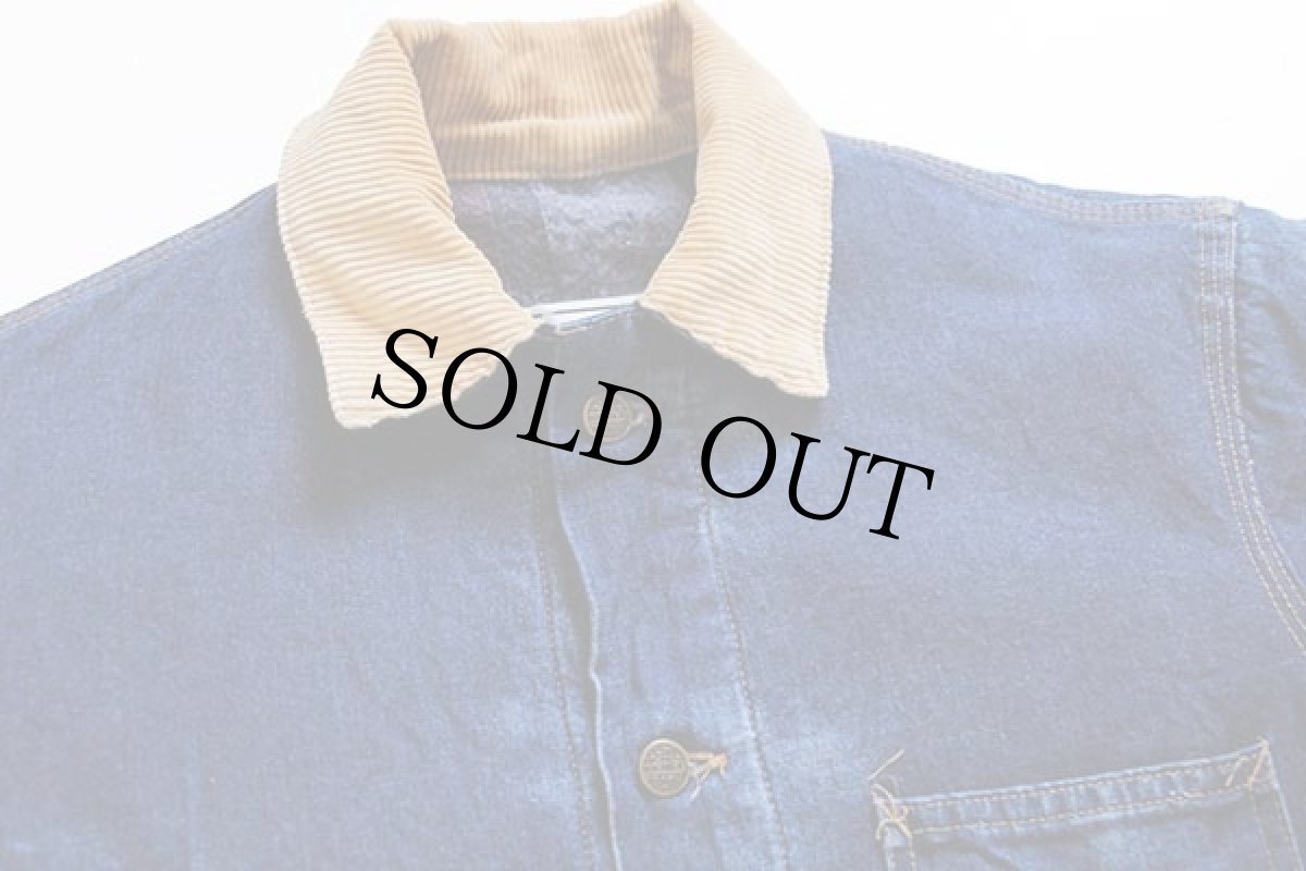 画像3: 80s USA製 ROEBUCKS ブランケットライナー デニム カバーオール M-S (3)