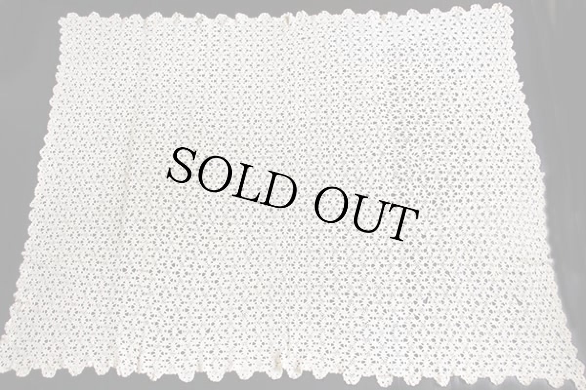 画像2: カギ編み ソファカバー クリーム (2)