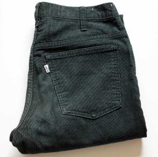 画像1: 70s USA製 Levi'sリーバイス 646 コーデュロイパンツ 深緑 w31 L33★ベルボトム (1)