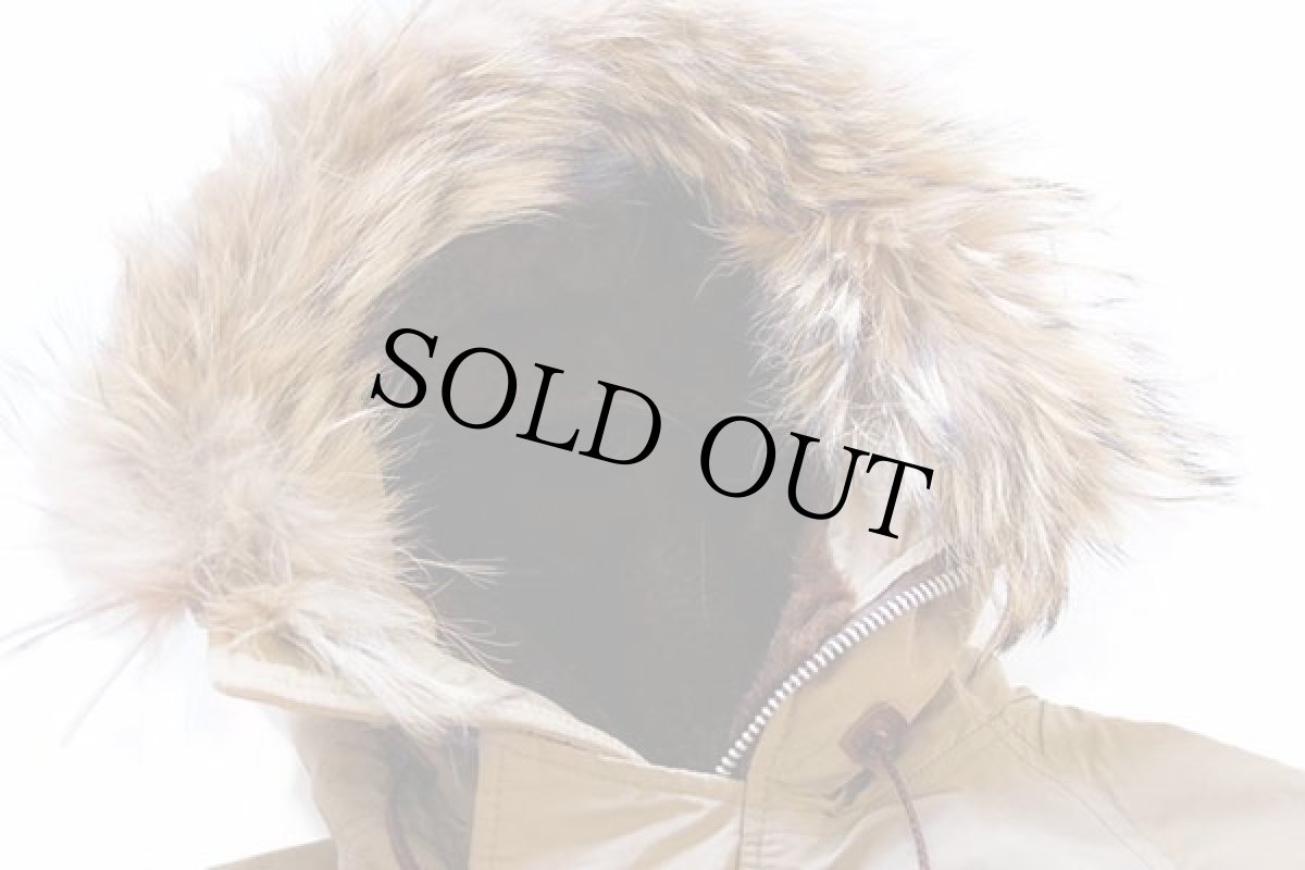 画像3: 80s USA製 Golden Fleece N-3Bタイプ フライトジャケット リアルファー カーキ 38 (3)