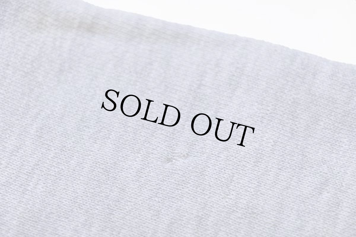 画像8: 70s USA製 Championチャンピオン 単色タグ PHILLIPS ACADEMY 染み込みプリント リバースウィーブ スウェット 杢グレー M (8)