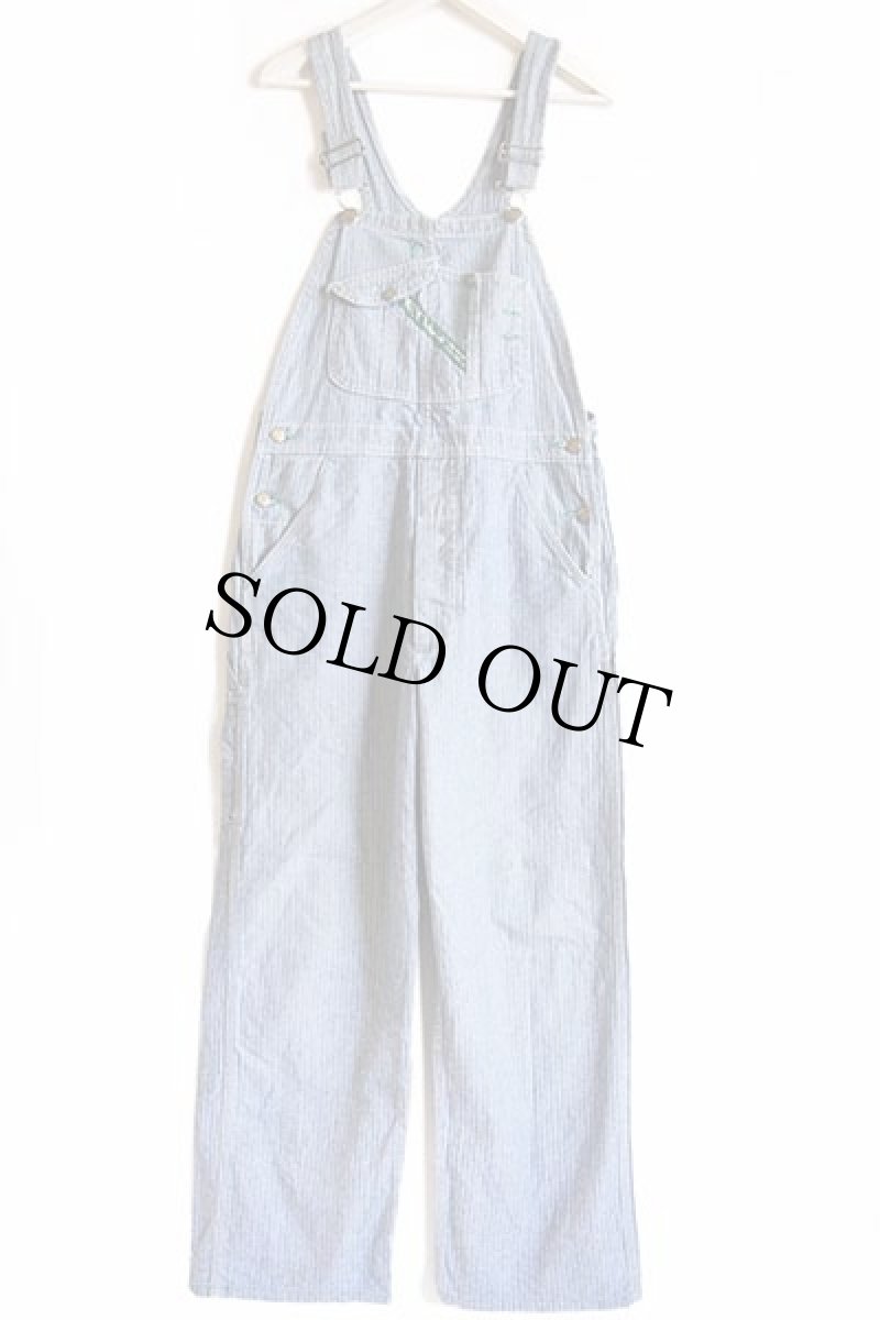 画像2: 80s USA製 KEY Imperial HBT ヘリンボーンツイル オーバーオール w32 (2)