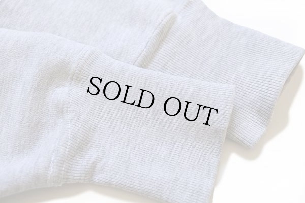 画像6: 70s USA製 Championチャンピオン 単色タグ PHILLIPS ACADEMY 染み込みプリント リバースウィーブ スウェット 杢グレー M (6)