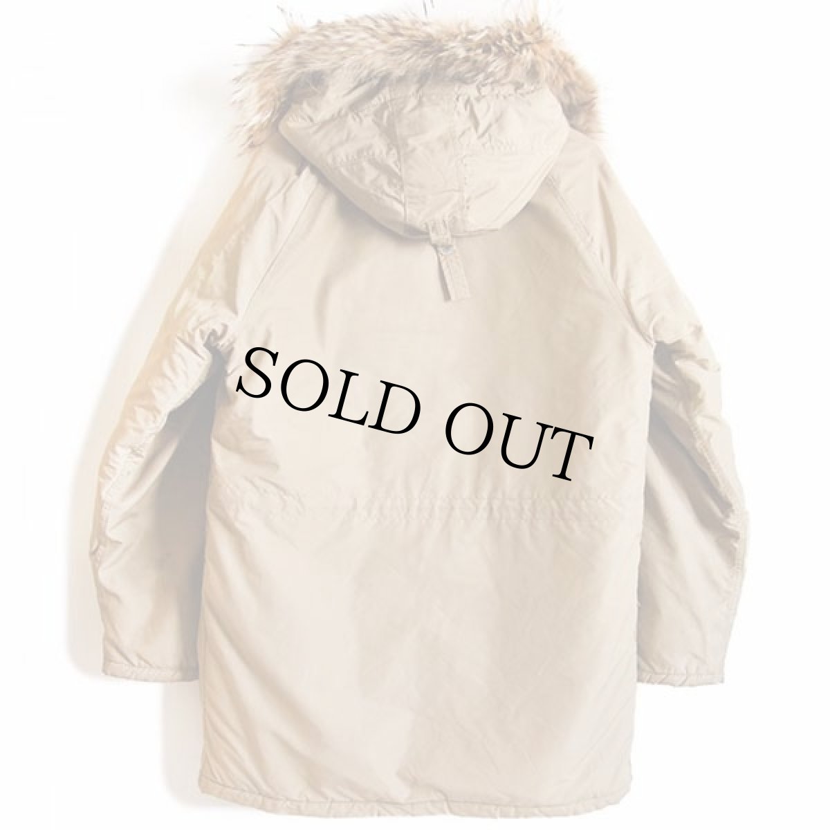 画像2: 80s USA製 Golden Fleece N-3Bタイプ フライトジャケット リアルファー カーキ 38 (2)