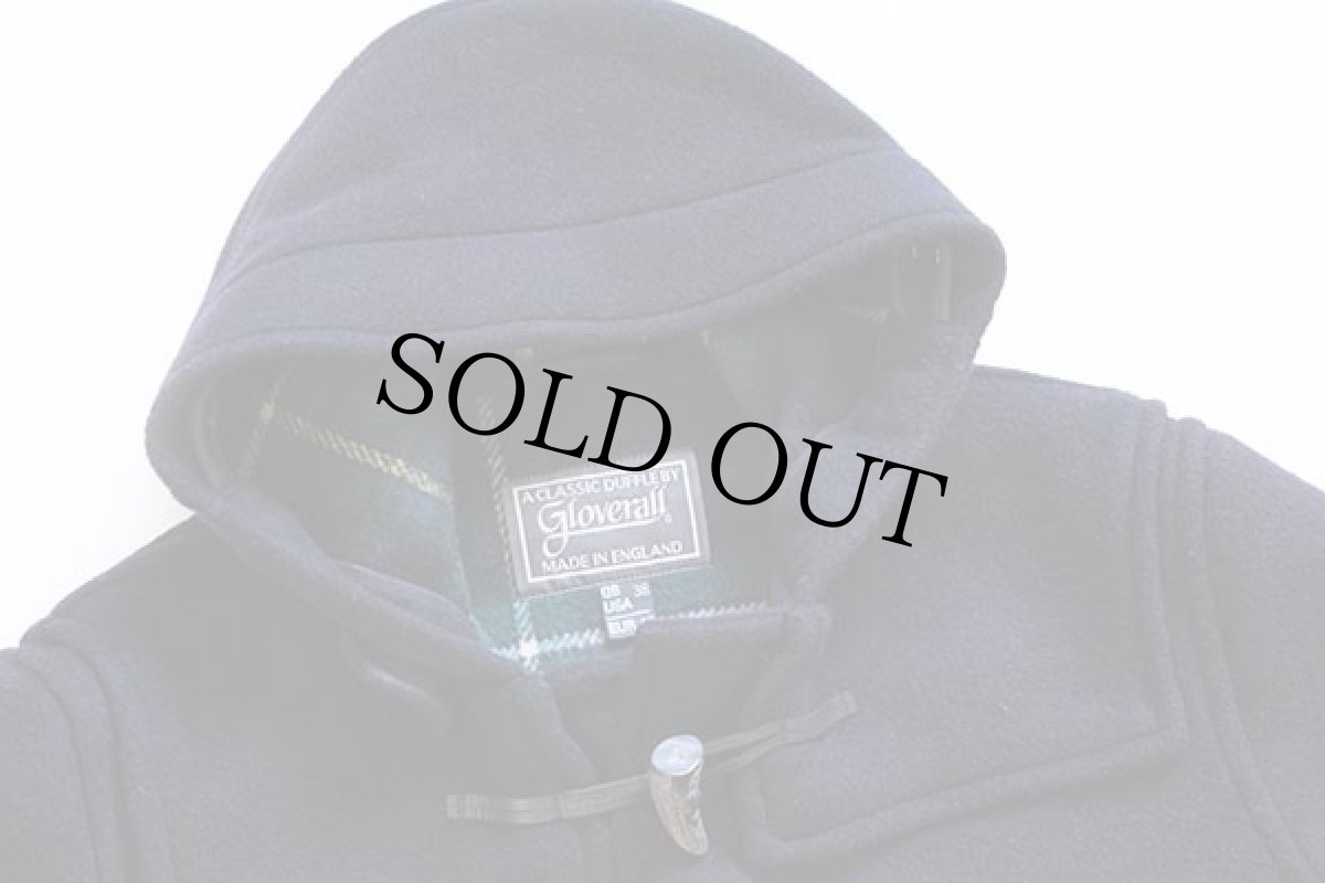 画像3: 英国製 Gloverallグローバーオール メルトン ウール ダッフルコート 濃紺 38 (3)