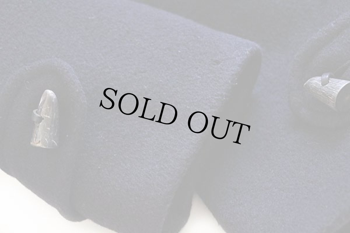 画像5: 英国製 Gloverallグローバーオール メルトン ウール ダッフルコート 濃紺 38 (5)