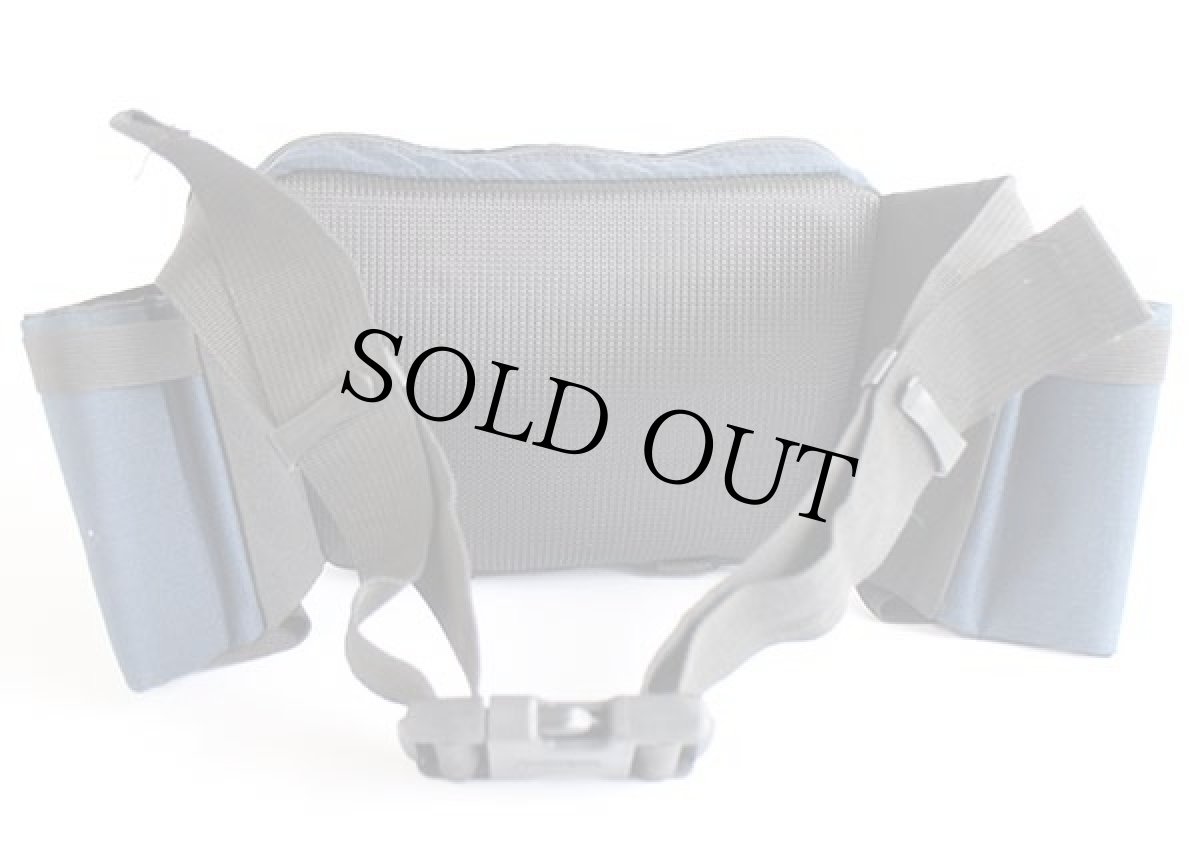 画像3: 90s USA製 JANSPORTジャンスポーツ チロリアンテープ ナイロン ボトルホルダー ウエストバッグ 紺×黒 (3)