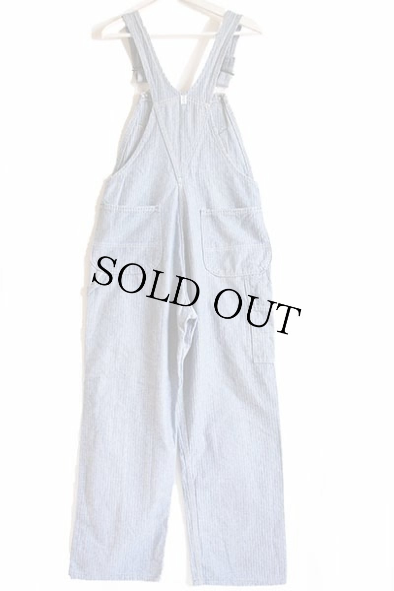 画像3: 80s USA製 KEY Imperial HBT ヘリンボーンツイル オーバーオール w32 (3)