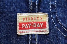 画像3: 50s PENNEY'S PAYDAY インディゴ デニム カバーオール (3)