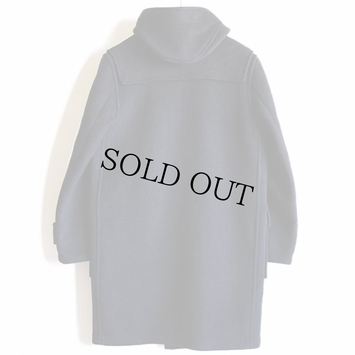 画像2: 英国製 Gloverallグローバーオール メルトン ウール ダッフルコート 濃紺 38 (2)