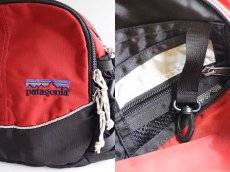 画像3: 00s patagoniaパタゴニア POBLANO LUMBER 3WAY ナイロン ウエストバッグ 赤×黒★刺繍ロゴ (3)