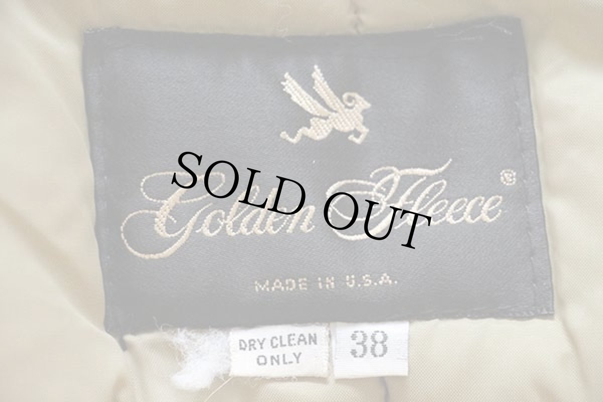 画像4: 80s USA製 Golden Fleece N-3Bタイプ フライトジャケット リアルファー カーキ 38 (4)