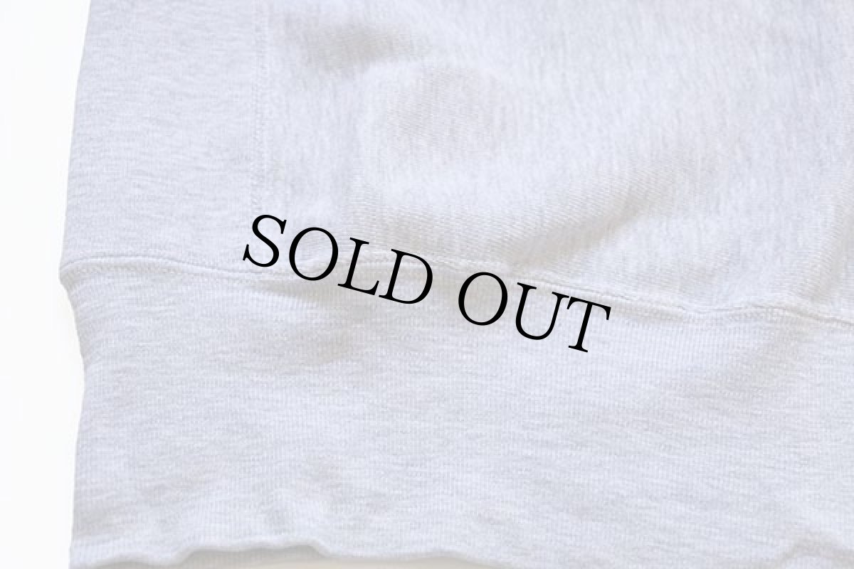 画像7: 70s USA製 Championチャンピオン 単色タグ PHILLIPS ACADEMY 染み込みプリント リバースウィーブ スウェット 杢グレー M (7)