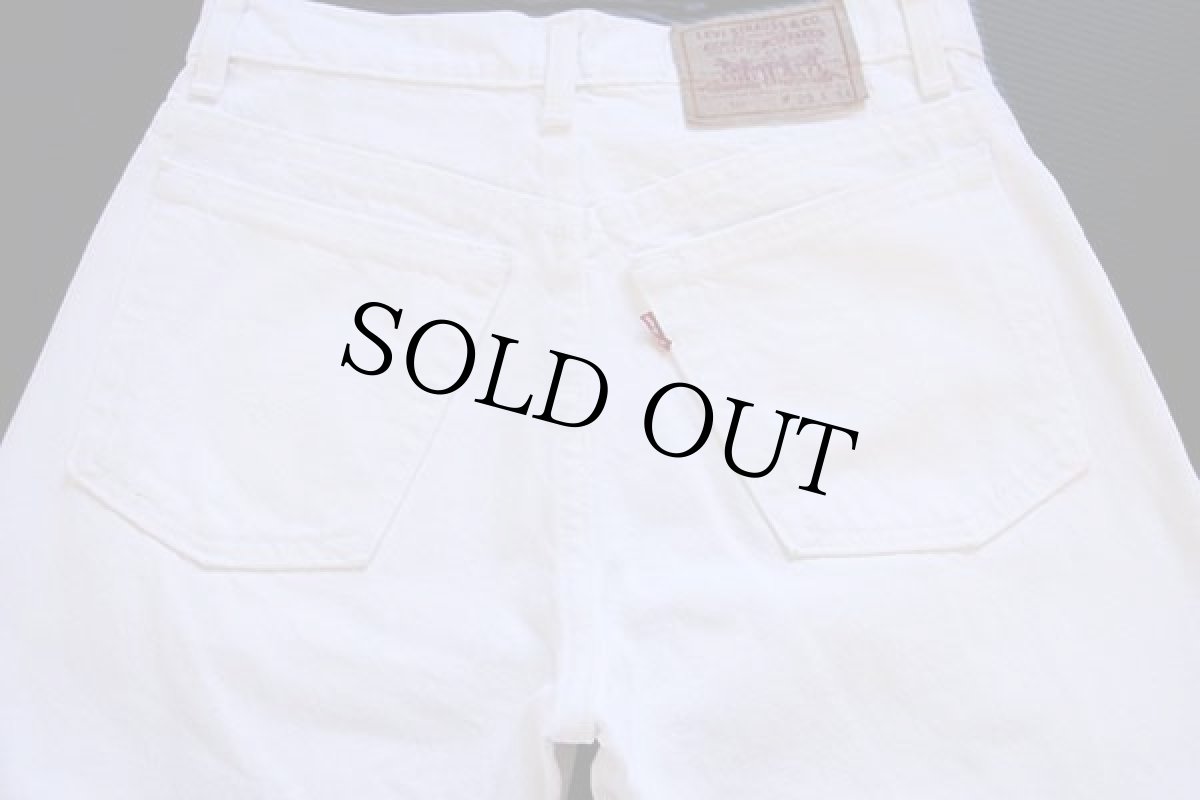 画像5: 90s USA製 Levi'sリーバイス 510 ホワイト デニムパンツ w29 (5)