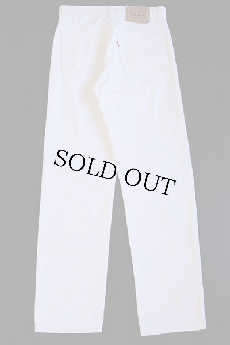 画像3: 90s USA製 Levi'sリーバイス 510 ホワイト デニムパンツ w29 (3)