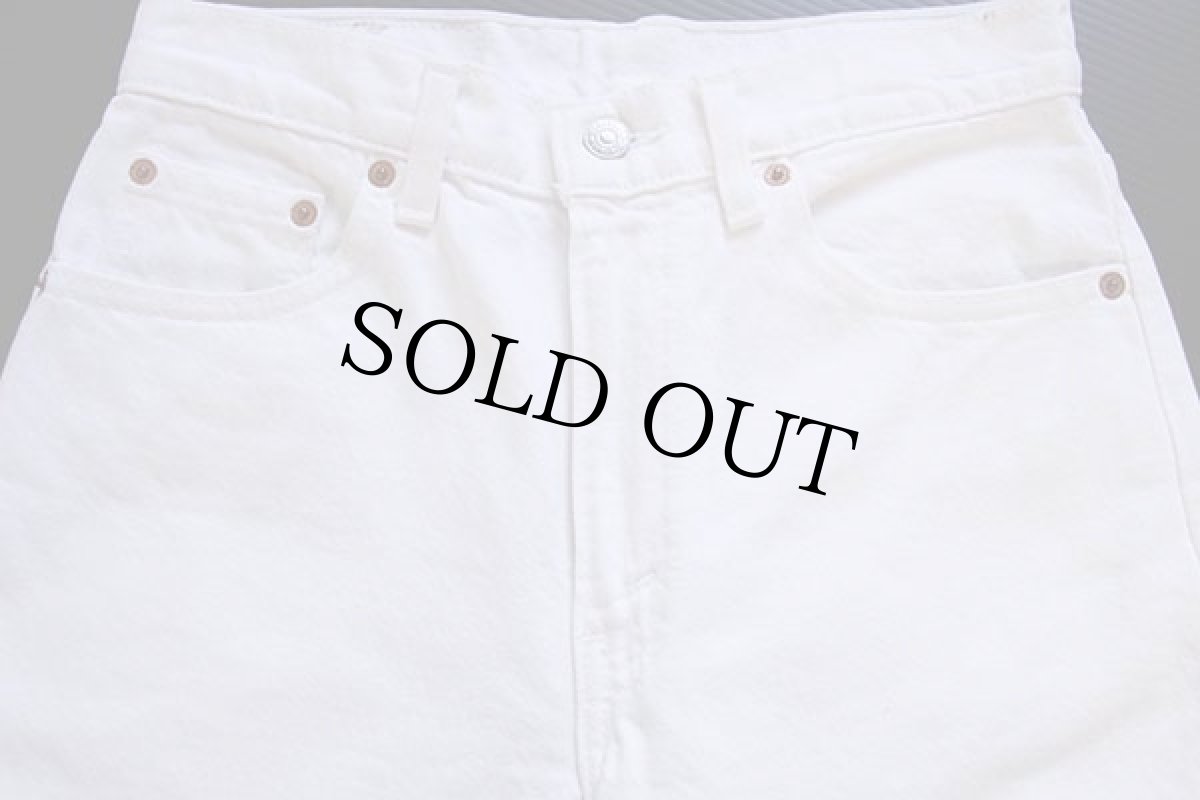 画像4: 90s USA製 Levi'sリーバイス 510 ホワイト デニムパンツ w29 (4)