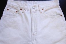 画像4: 90s USA製 Levi'sリーバイス 510 ホワイト デニムパンツ w29 (4)