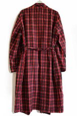 画像3: 70s USA製 SIR PENDLETONサーペンドルトン タータンチェック ショールカラー ウールガウン L (3)