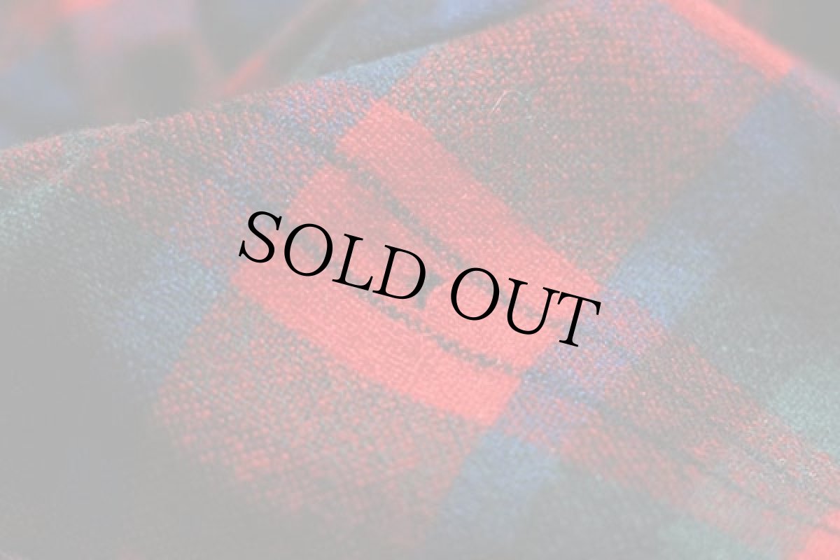 画像7: 60s PENDLETONペンドルトン タータンチェック ショールカラー ウールガウン (7)