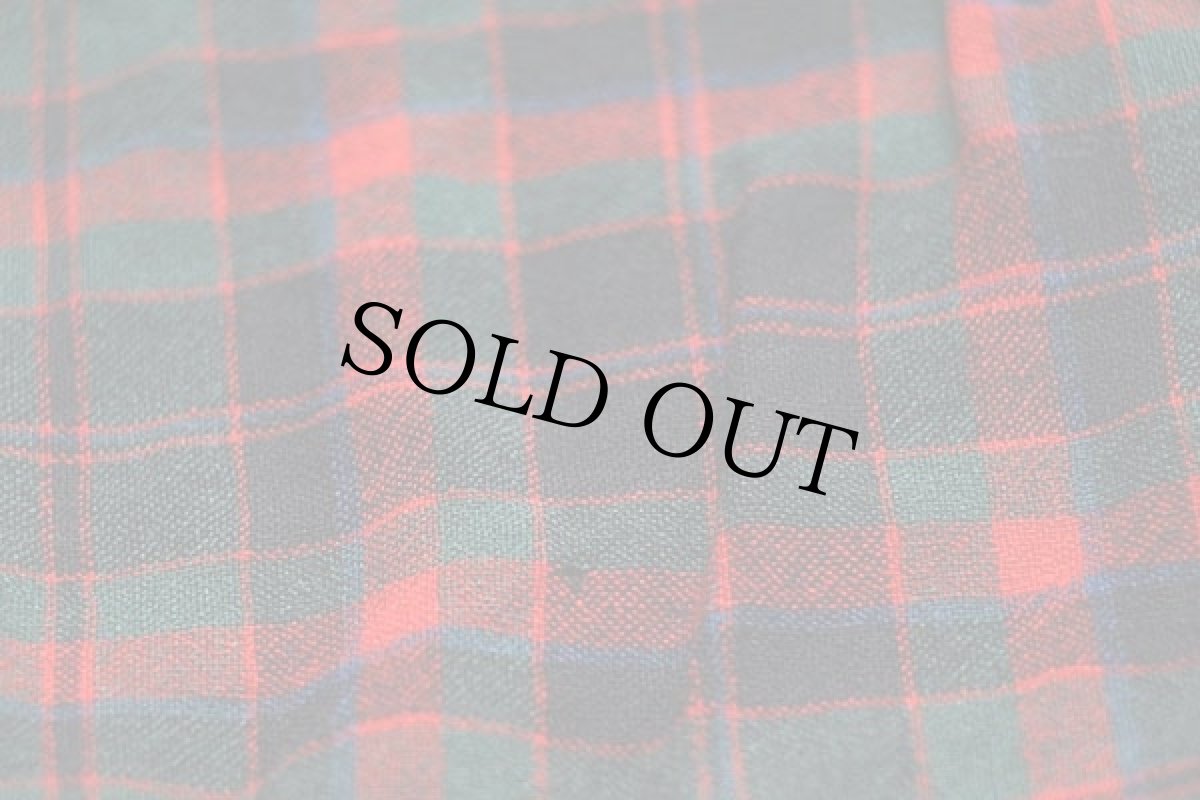 画像7: 50s PENDLETONペンドルトン チェック ショールカラー ウールガウン (7)