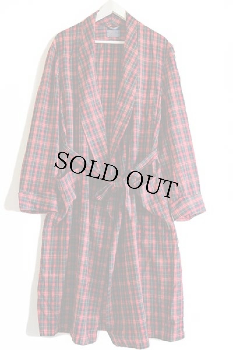 画像2: 70s USA製 SIR PENDLETONサーペンドルトン タータンチェック ショールカラー ウールガウン L (2)