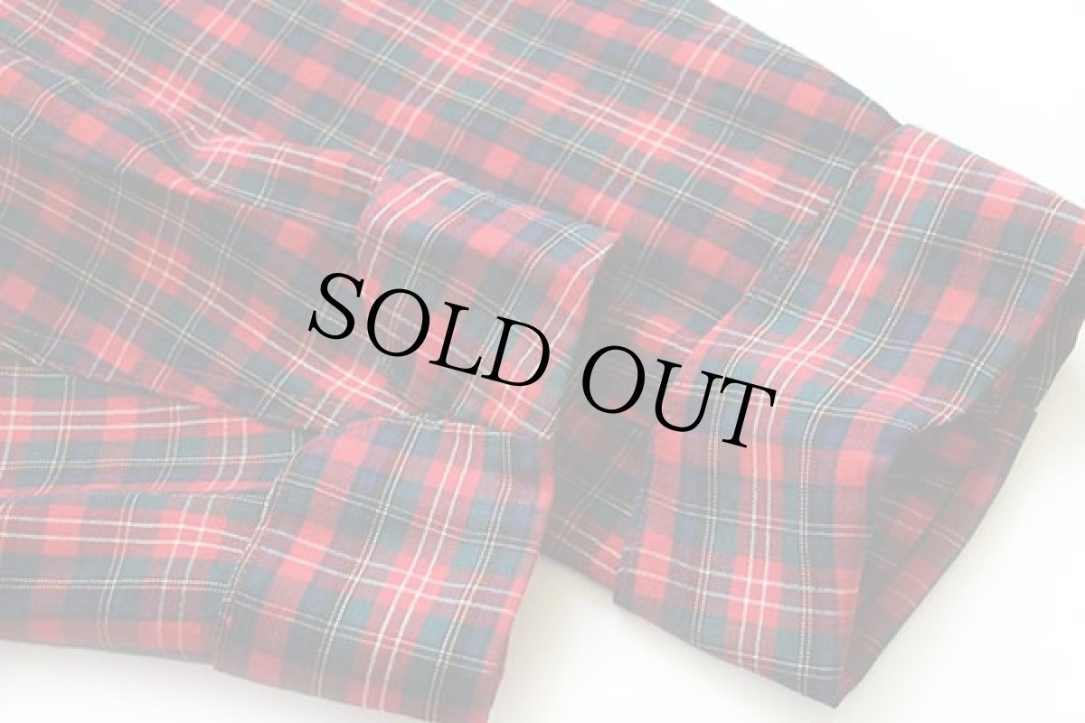 画像6: 70s USA製 SIR PENDLETONサーペンドルトン タータンチェック ショールカラー ウールガウン L (6)