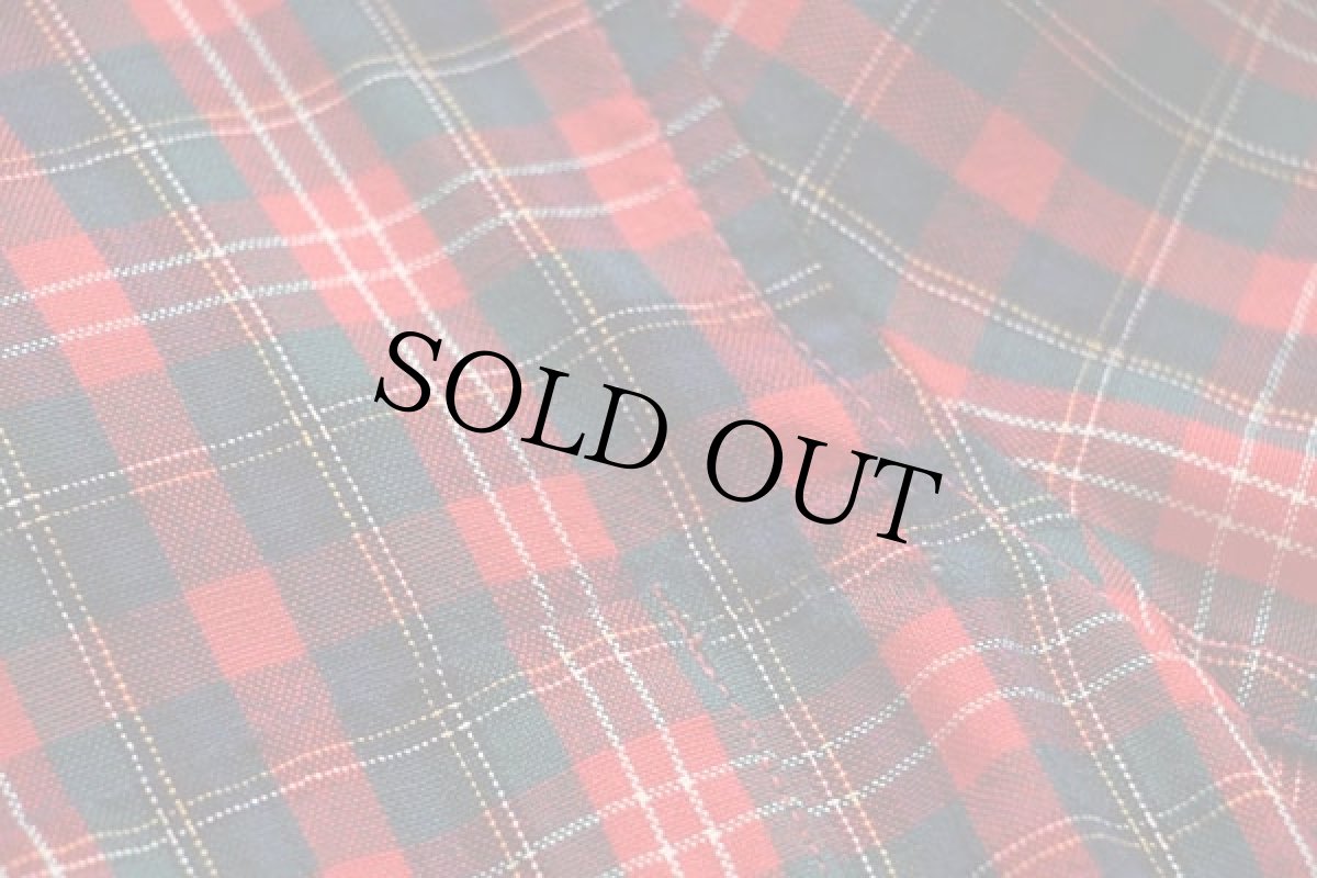 画像7: 70s USA製 SIR PENDLETONサーペンドルトン タータンチェック ショールカラー ウールガウン L (7)