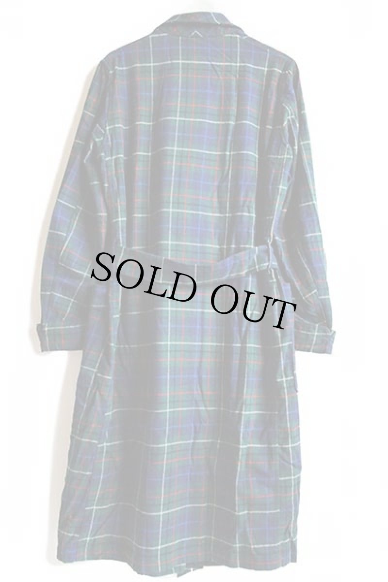 画像3: 90s USA製 PENDLETONペンドルトン タータンチェック ショールカラー ウールガウン S (3)