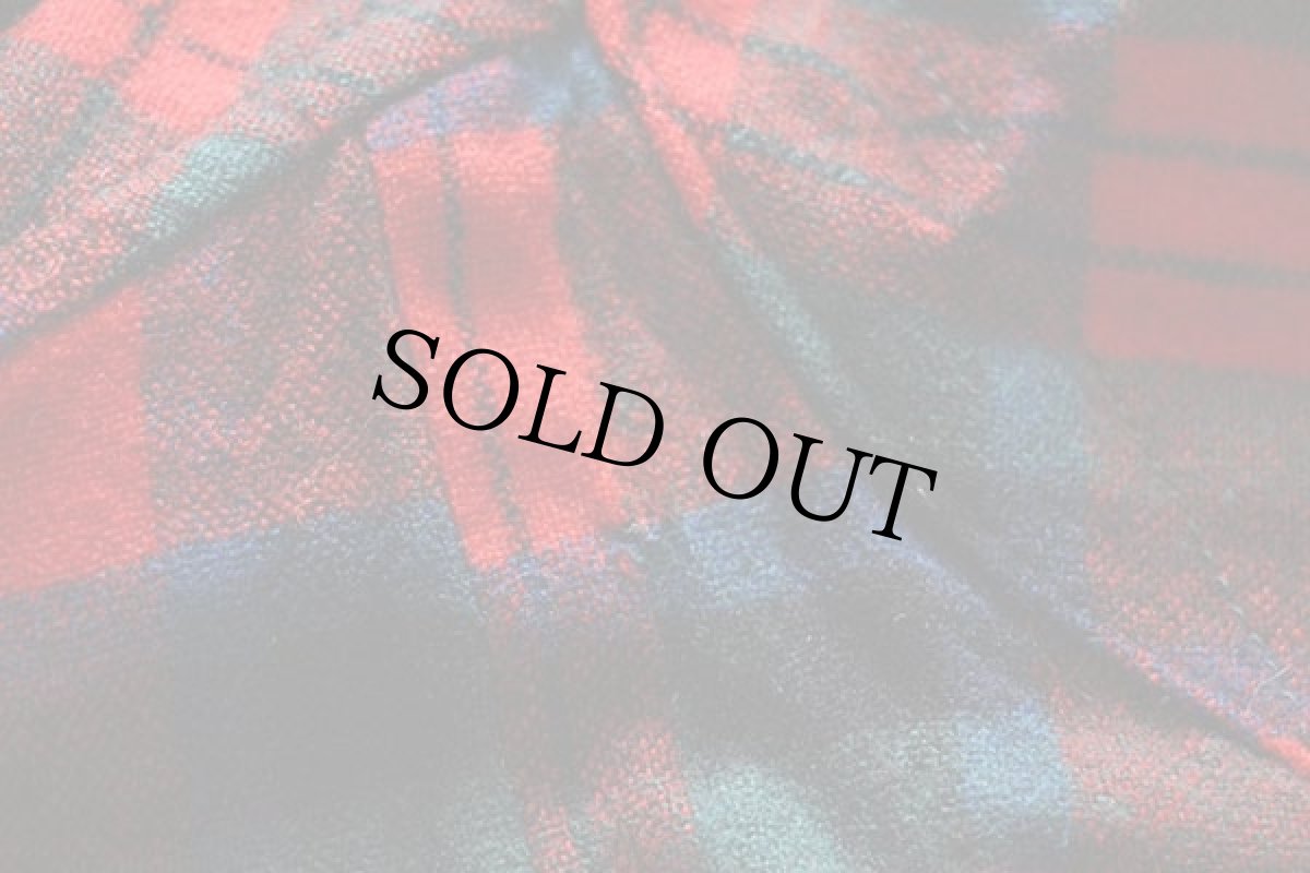 画像6: 60s PENDLETONペンドルトン タータンチェック ショールカラー ウールガウン (6)