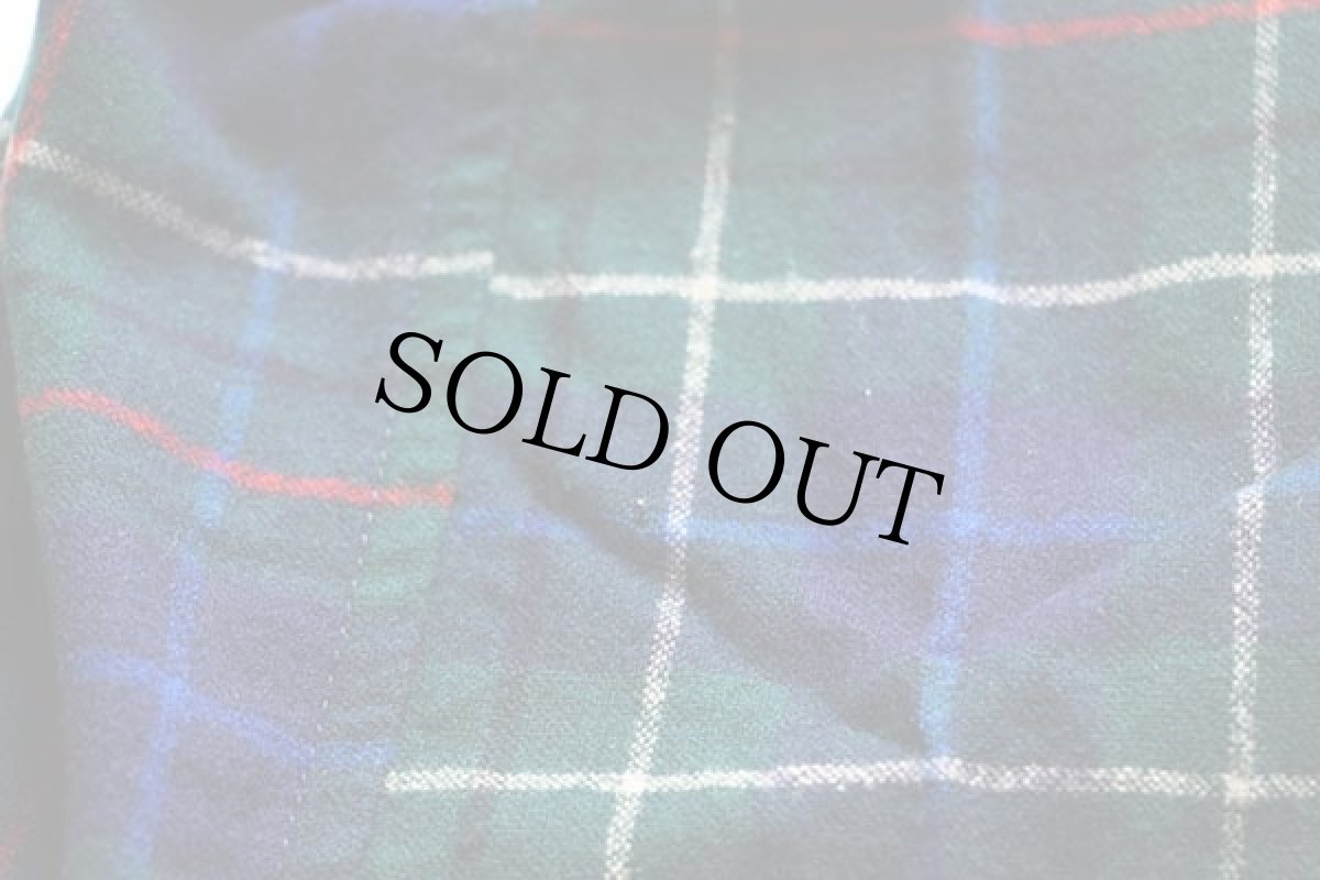 画像6: 90s USA製 PENDLETONペンドルトン タータンチェック ショールカラー ウールガウン S (6)