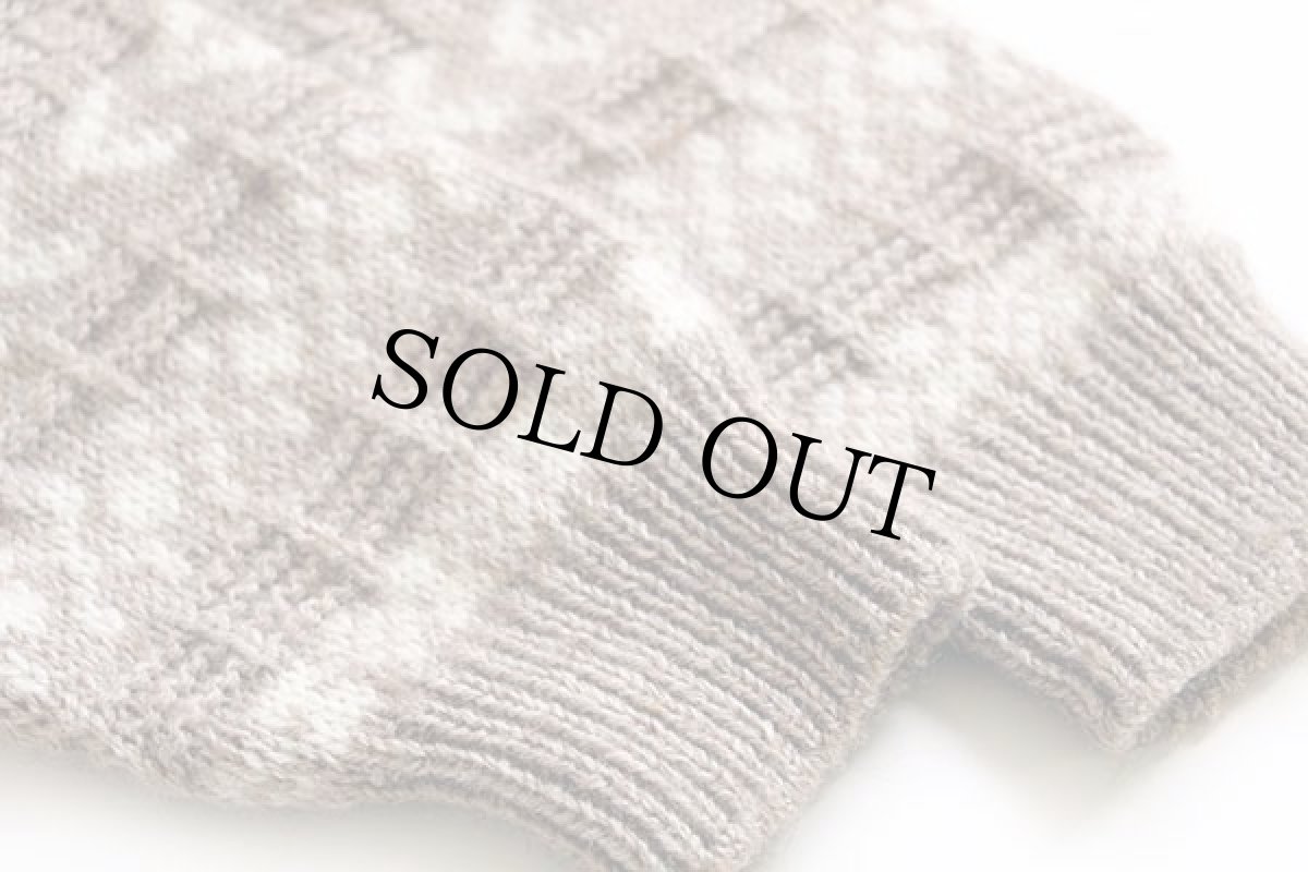 画像6: アイルランド製 GAELTARRA 編み柄 ウールニット セーター 44 (6)