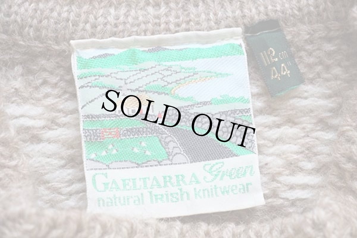 画像4: アイルランド製 GAELTARRA 編み柄 ウールニット セーター 44 (4)