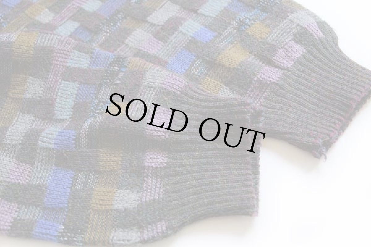 画像6: 90s イタリア製 PRONTO UOMO クレイジー 編み柄 アルパカ ニット セーター 48 (6)