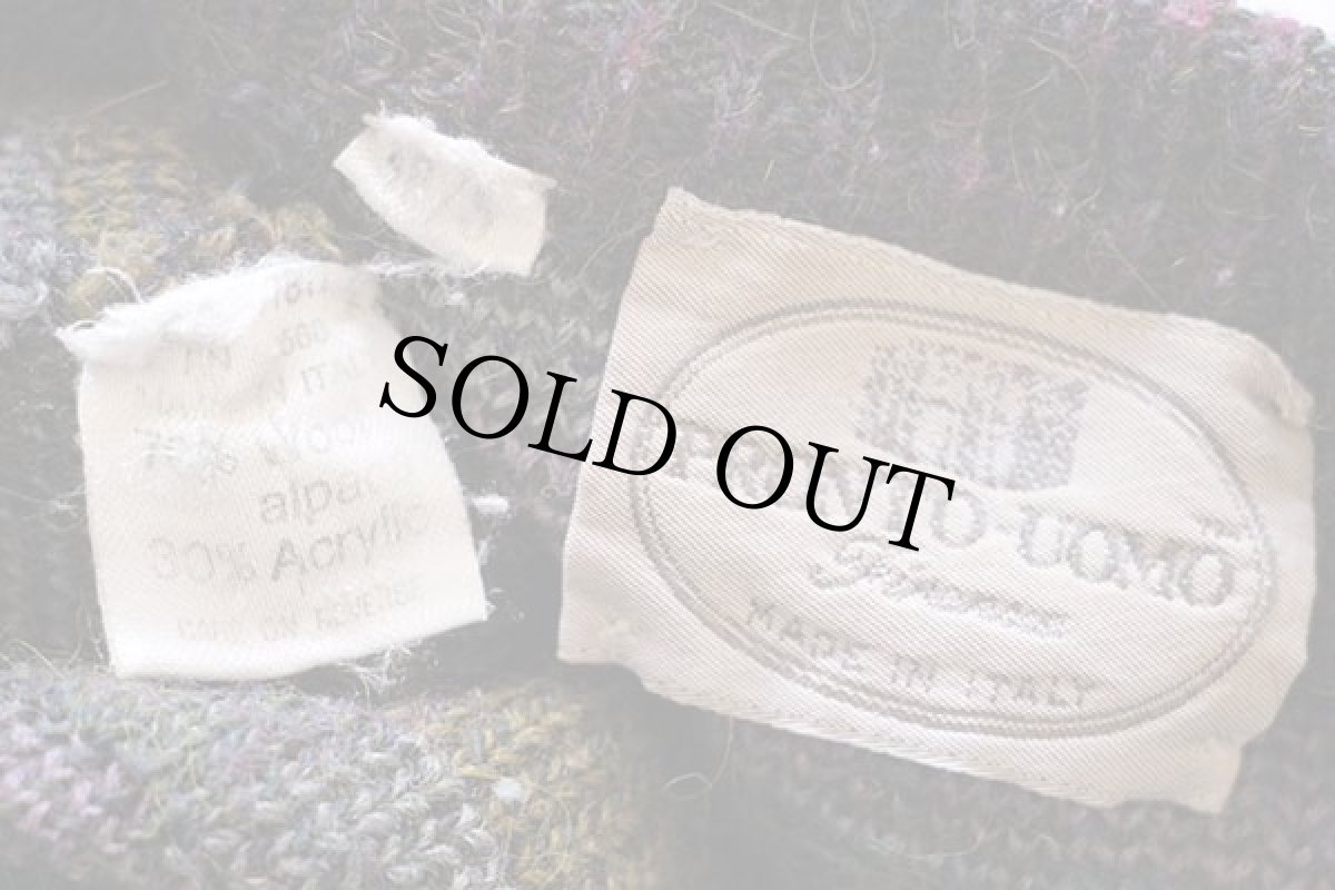 画像4: 90s イタリア製 PRONTO UOMO クレイジー 編み柄 アルパカ ニット セーター 48 (4)