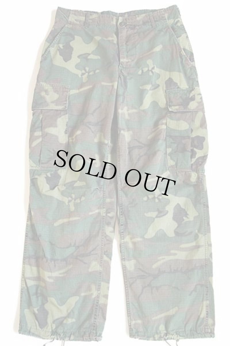 画像2: 60s 米軍 U.S.ARMY ERDL グリーンリーフカモ ジャングルファティーグパンツ S-S (2)