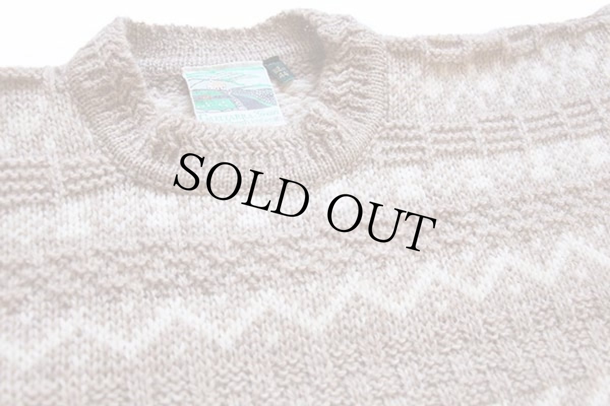 画像3: アイルランド製 GAELTARRA 編み柄 ウールニット セーター 44 (3)