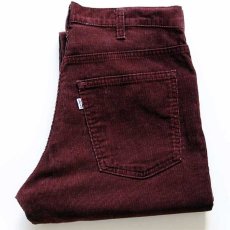 画像1: 80s Levi'sリーバイス 519 コーデュロイパンツ バーガンディ w32★A (1)