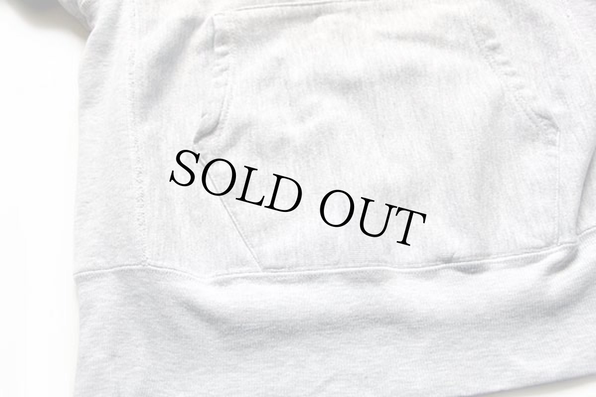 画像5: 90s USA製 Championチャンピオン ワンポイント リバースウィーブ スウェットパーカー 杢グレー M (5)