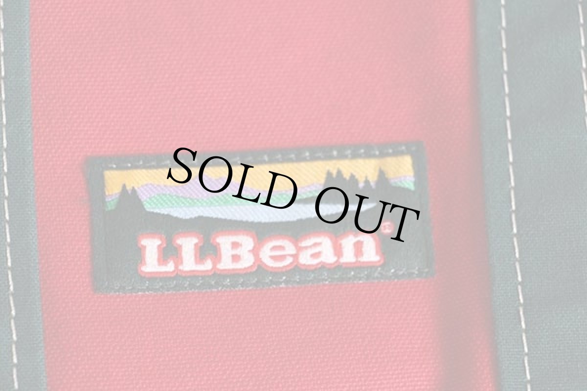 画像4: 90s L.L.Bean BOAT AND TOTE カタディン ツートン キャンバス トートバッグ 赤×緑 M★ミディアム (4)